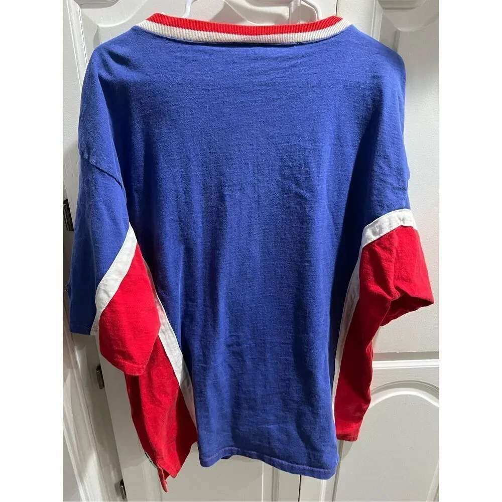 Vintage Champion Kansas Jayhawks Jersey Shooting Shirt Mens Large